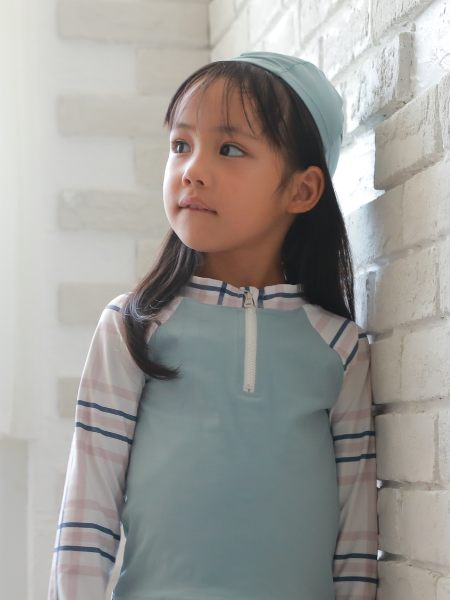 【KIDS】無地キッズスイムキャップ/キッズ子供リゾートウェア(238206)